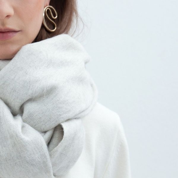 BUFANDY | Sjaal Solid - White Canvas